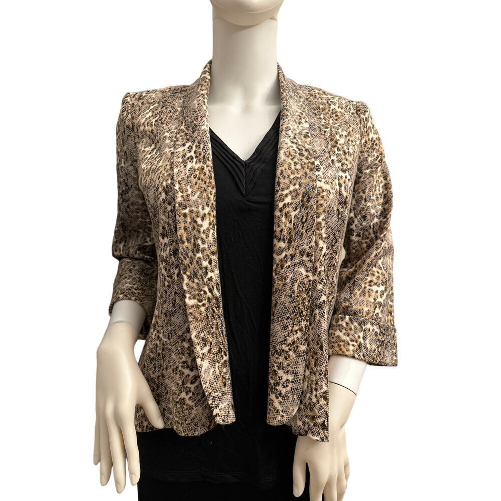 Vintage Alberto Malaki Animal Print Jacket Size Small
